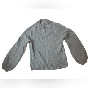 Smart wool Grey Sweater Balloon Sleeves